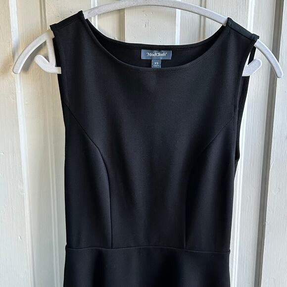 Modcloth Black Bow Affair Fit And Flare Dress - Picture 4 of 10